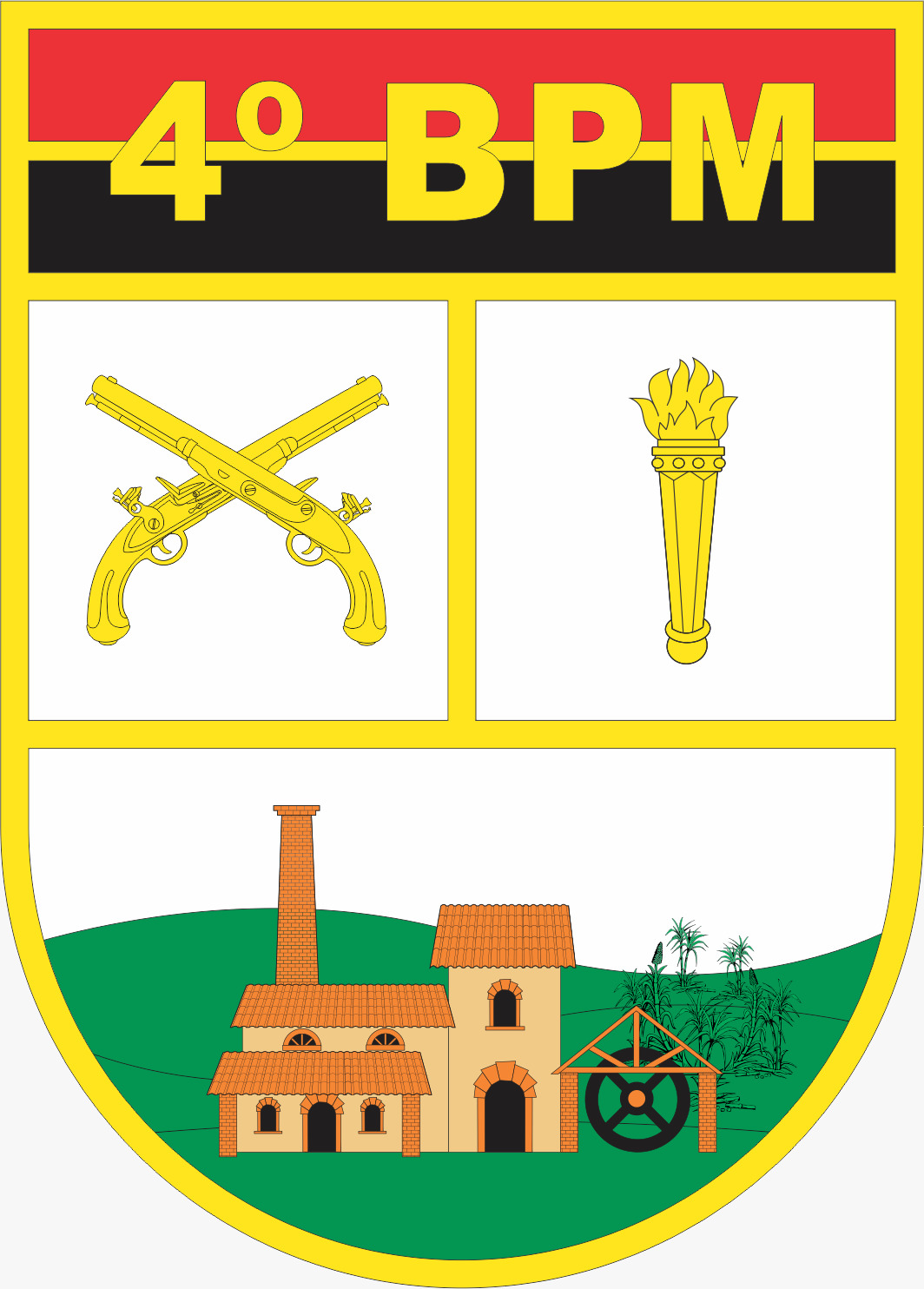 Brasão do 4º BPM